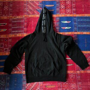 Size M - Supreme Channel Hooded Sweatshirt from S/S 2018 in Black.
